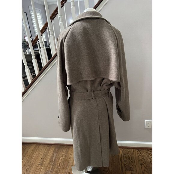 NWT The Frankie Shop Salem Trench Coat - Espresso One Size - Picture 5 of 7